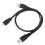 Καλώδιο προσαρμογέα διαχωριστή USB 3.0 A αρσενικό σε Micro B αρσενικό Y για φορητό 1