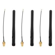 3X 433Mhz Antenna 3Dbi GSM RP-SMA Plug Rubber Waterproof Lorawan Antenna + IPX to SMA Small Cable Extension