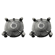 2 Peça Cpu Ventilador de RefrigeraçãO Radiador Dissipador de Calor Cpu Cooler Rolamento Hidráulico 2400 Rpm para Lga 775 1150 1155 1156 1151