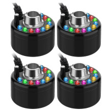4 Pcs Halloween Mist Maker Ultrasonic Fogger for Water Fountain Pond, Color Changing Fog Machine