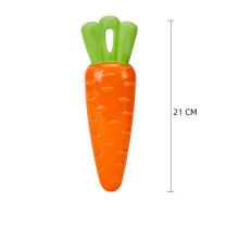 Juguete masticable para perros con forma de zanahoria 2025 con sonido, juguete interactivo y duradero para mascotas, ideal para entrena