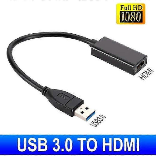 Προσαρμογέας USB 3.0 σε HDMI, καλώδιο μετατροπής ήχου και βίντεο 1080P συμβατό με φο 1