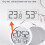 LED Digital Wall Clocks Temperature Humidity Date Display Electronic Table Alarm Clock for Kitchen Study Refrigerator B 3