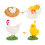 (Rooster)Simulation Solid Turtle Chick Frog Animal Growth Cycle Montessori Teaching Aids 1