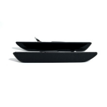 Luz de Posición Lateral con Lente Ahumada para Mustang 2015-2023. Accesorios Reflectores para Luz de Posición de Guardabarros Trasero.