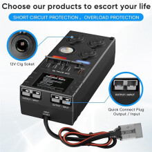 Power Distribution Box 12V 15A Max 50A Current with 2 X for Anderson 6 X USB 3 X Cig Sockets Battery