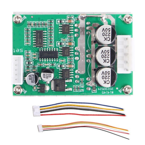 500W15A Brushless Hallless Motor Driver Board DC12-36V Speed Regulation Forward and Reverse High Power Controller 1