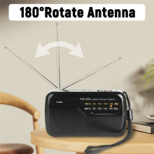 Przenośne Radio Kieszonkowe FM AM z Gniazdem Słuchawkowym do Awaryjnego Biegania i Chodzenia Podczas Huraganu w Domu w Kolorze Srebrnym