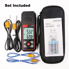 Digitale Thermokoppelthermometer met Twee Kanalen, Type K/J-Thermometer - 328-2501, Breedbereik Industriële HVAC-Temperatuurmeter