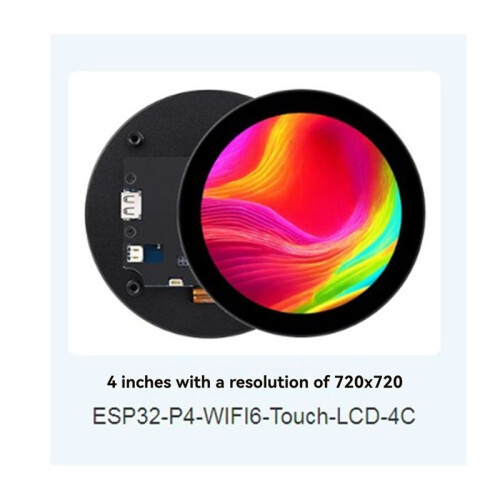 4inch Round Touch Display 800x800 Resolution IPS Screen 10-Point Multi-Touch Supports DeepSeek AI Voice Interaction 2