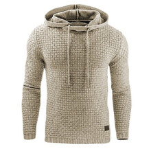 (Khaki,5XL)Mens Warm Jacket Outwear Jumper Hoodies Coat Sweater Hooded Pullover Sweatshirt