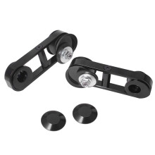 Motorcycle Black 180 Adjustable Drop Mirror Relocator Mount for  Touring Street Glide FLHX 2006-2013