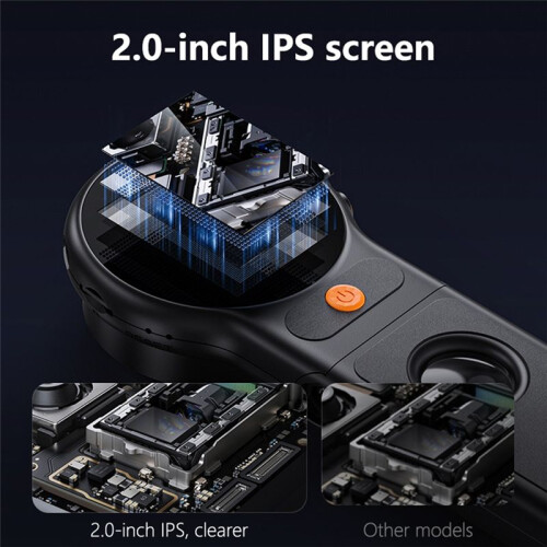 Foldable IPS 2-Inch High-Definition Screen Electronic Digital Microscope Magnifier for Repair Identification Detection 1