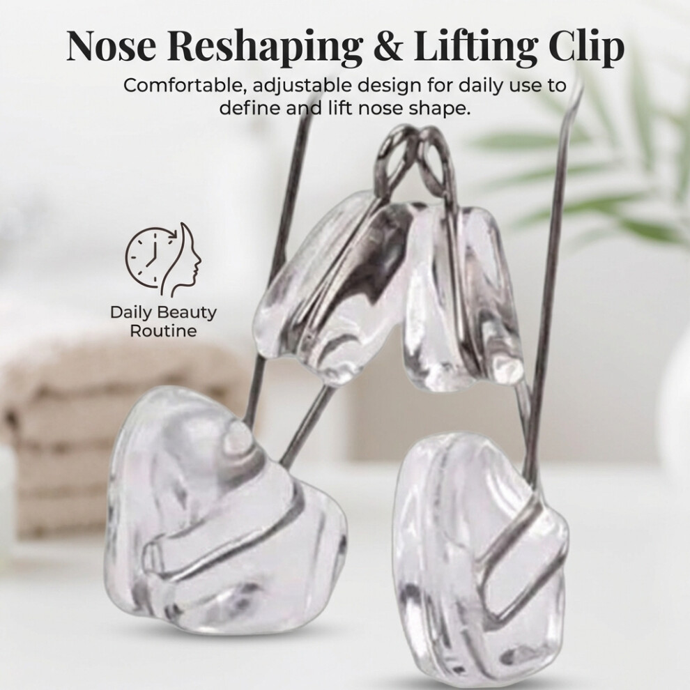 Hue-Grain U-Shape Silicone Nose Clip For Shaping