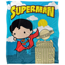 (36in x 58in, Multicoloured) Superman Chibi Blanket