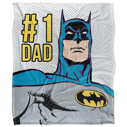 Batman (58in x 36in, Multicoloured) Batman #1 Dad Blanket