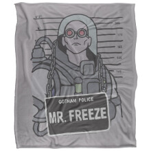 (36in x 58in, Multicoloured) Batman Line Up Mr Freeze Blanket