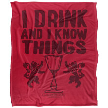 (36in x 58in, Multicoloured) Game Of Thrones I Drink And I Know Thinga Blanket