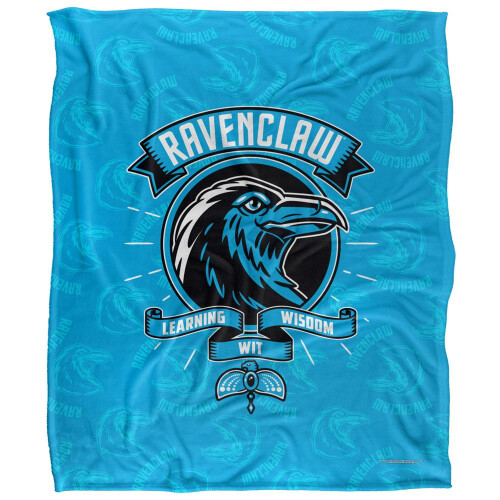 Harry Potter (36in x 58in, Multicoloured) Harry Potter Learning, Wisdom, Wit Ravenclaw Blanket
