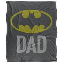 (36in x 58m, Multicoloured) Batman Dad Logo Blanket