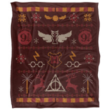 (36in x 58in, Multicoloured) Harry Potter Fair Isle Blanket