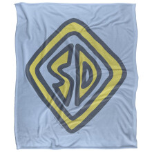 (36in x 58in, Multicoloured) Scooby Doo Logo Blanket
