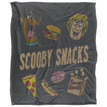 (36in x 58in, Multicoloured) Scooby Doo Scooby Snacks Blanket