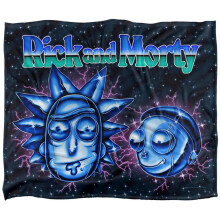 (36in x 58in, Multicoloured) Rick And Morty Chrome Blanket