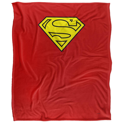Superman (58in x 36in, Multicoloured) Superman Small Logo Blanket