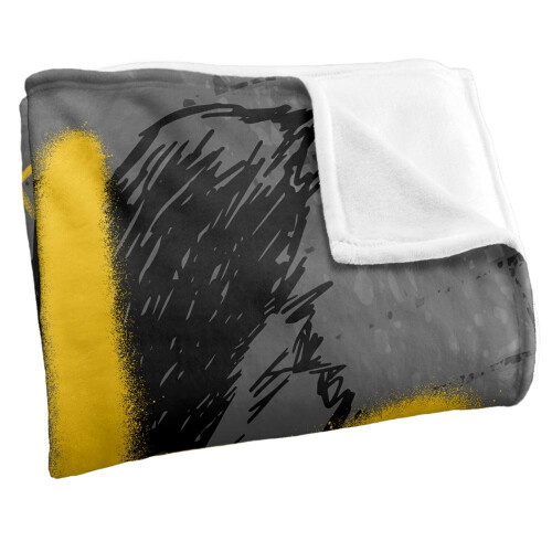 Harry Potter (36in x 58in, Multicoloured) Harry Potter Hufflepuff Graffiti Blanket 1