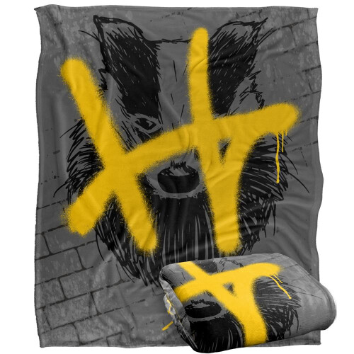 Harry Potter (36in x 58in, Multicoloured) Harry Potter Hufflepuff Graffiti Blanket 2