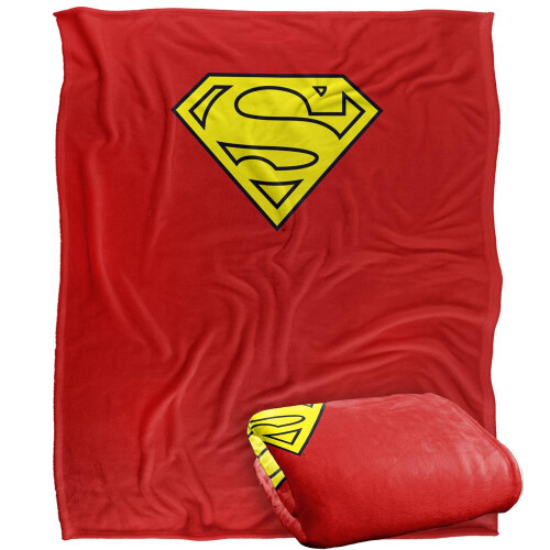 Superman (58in x 36in, Multicoloured) Superman Small Logo Blanket 2