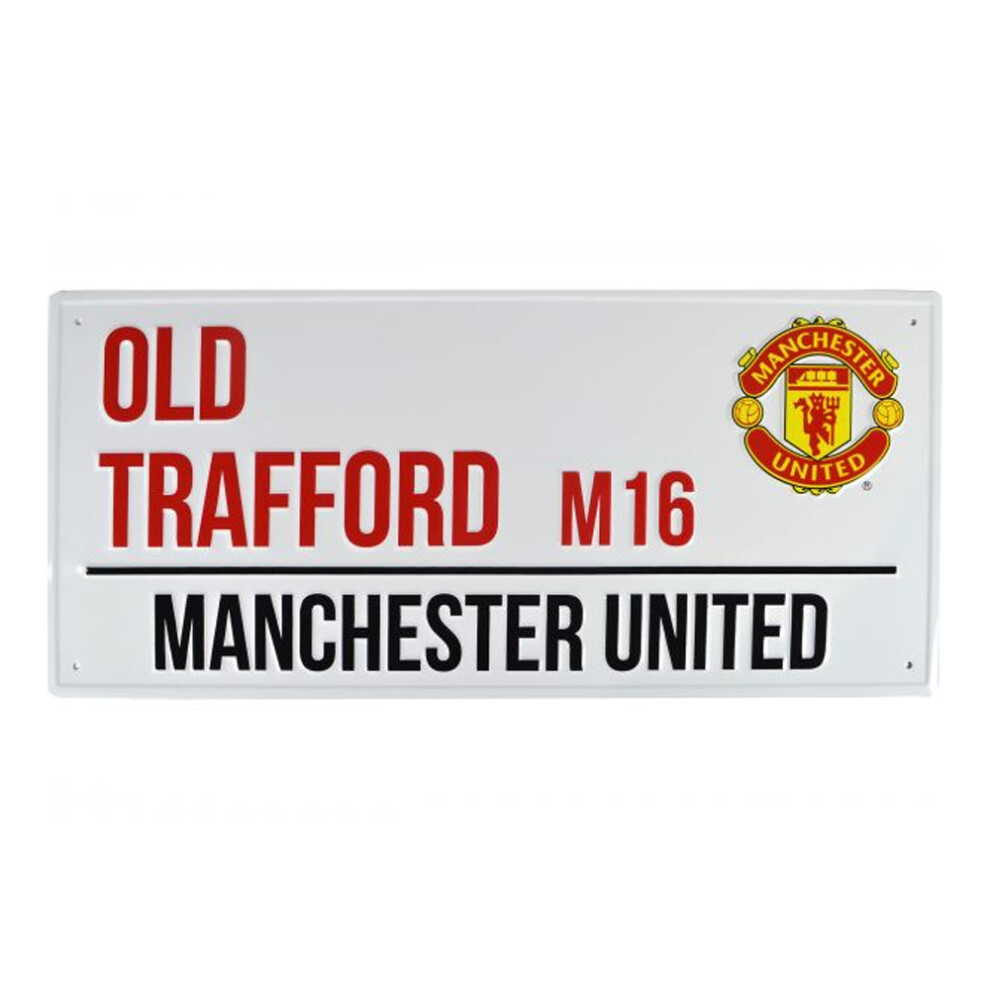 Manchester United Fc Metal Street Sign