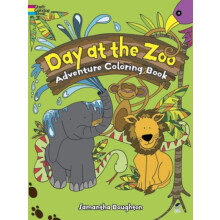 Day at the Zoo Adventure Coloring Book by Samantha Boughton Paperback