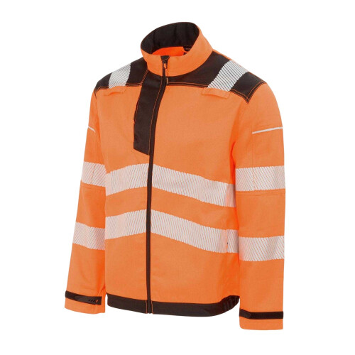 Dunlop (L, Orange) Dunlop Mens Polyester Blend High-Vis Safety Work Jacket 2