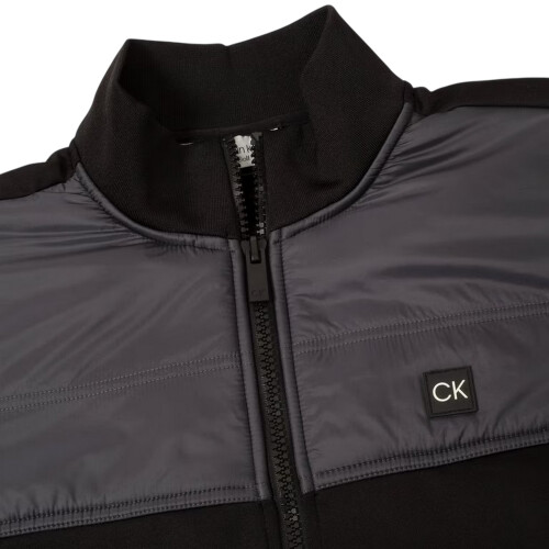 Calvin Klein (L, Black) Calvin Klein Mens Regular Hybrid Jacket 2