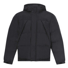 (S, Black) Timberland Mens Water Repellent Hooded Puffer Jacket