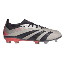 (11.5 UK Child, Silver/Black) Adidas Childrens/Kids Predator 24 Firm Ground Football Boots