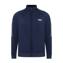 (S, Navy) Lonsdale Mens Double Stripe Raglan Track Top