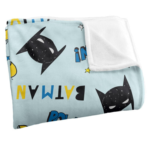 Batman (36in x 58in, Multicoloured) Batman All-Over Print Blanket 1