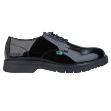 (3 UK, Black) Kickers Womens/Ladies Finley Patent Leather Shoes