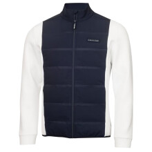(S, White) Calvin Klein Mens Performance Golf Jacket
