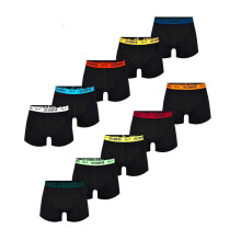 (XXL, Black/Multicoloured) Lee Cooper Mens Boxer Shorts (Pack of 10)
