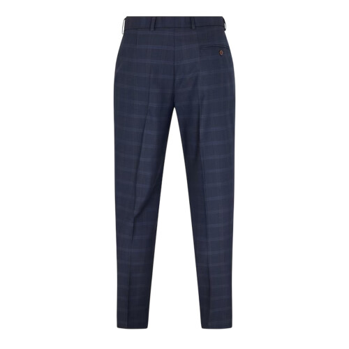 Ted Baker (46R, Navy) Ted Baker Mens Plaid Regular Trousers 1