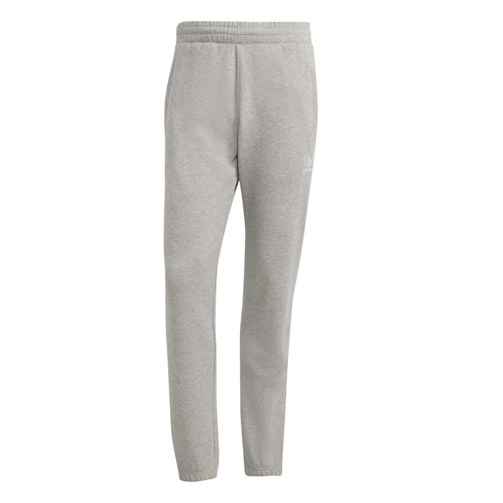 Adidas (Xs, Medium Grey) Mens Trefoil Essentials Heather Joggers