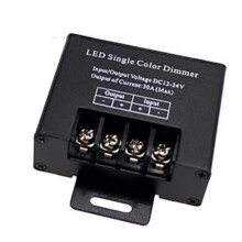 LED Single Color Dimmer Wireless LED Controller 11 Key Remote Control Adjust Brightness for LED Strip DC12V-24V