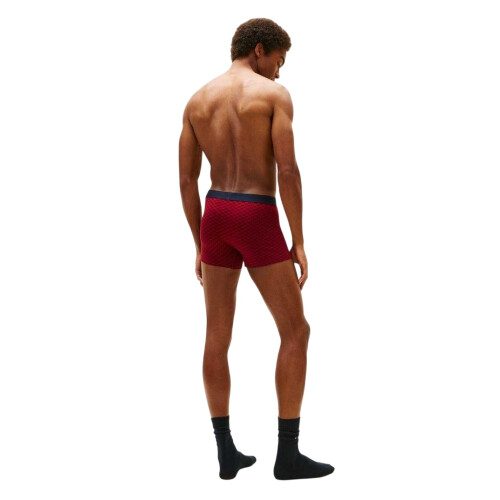 Tommy Hilfiger (L, Red/Navy) Tommy Hilfiger Mens Checkerboard Boxer Briefs Set 1