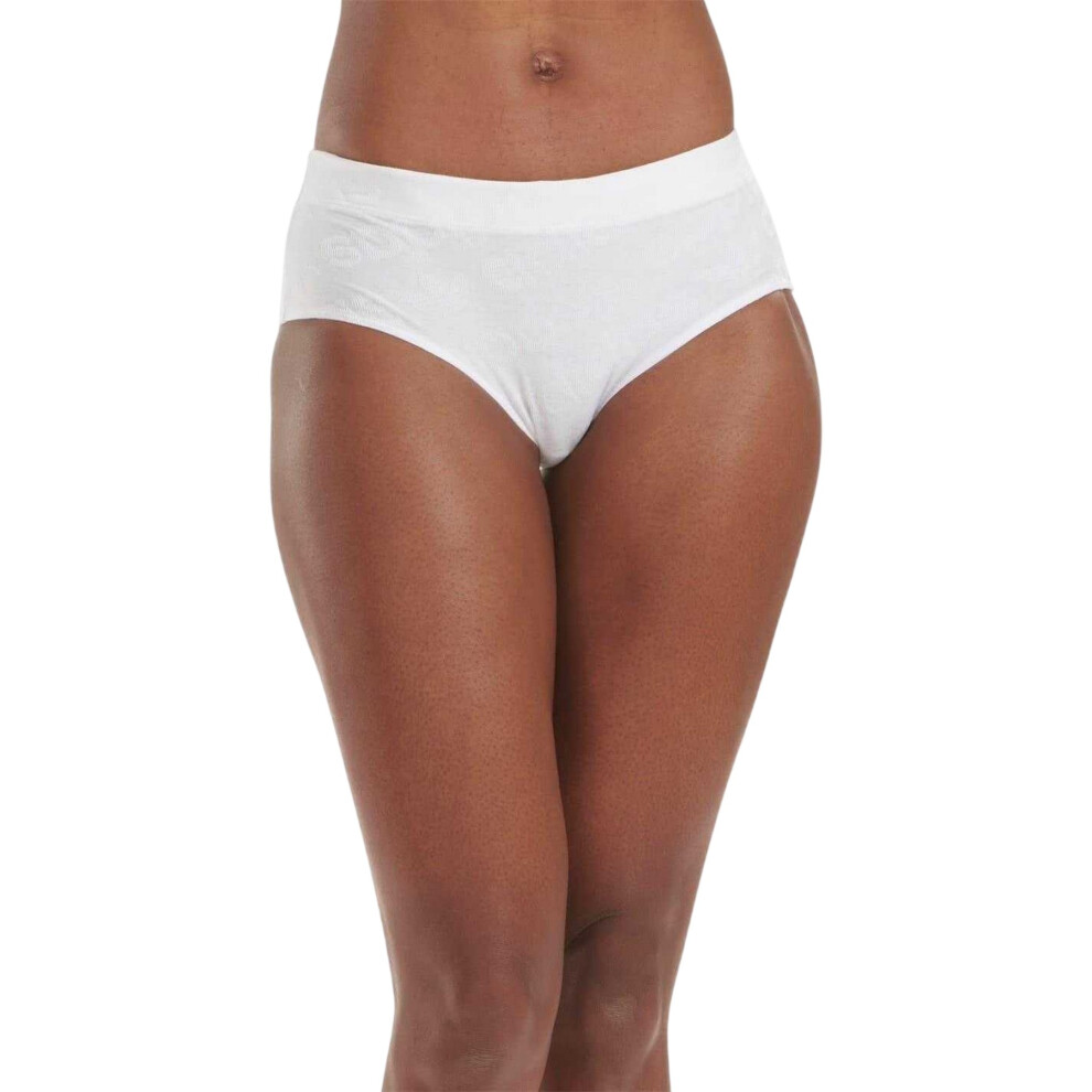 Adidas (24 Uk - 26 Uk, White) Womens/Ladies Flex Hipster Briefs (Pack Of 3)