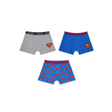 (L, Black/Yellow) Superman Mens Stretch Boxer Shorts (Pack of 3)