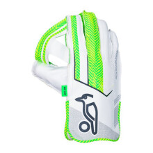 (One Size, White/Green/Yellow) Kookaburra Childrens/Kids LC 4.0 Wicket Keeper Gloves